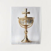 Der heilige Gral katholisch Wandteppich (Vorderseite)