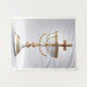 Der heilige Gral katholisch Wandteppich (Vorderseite (Horizontal))