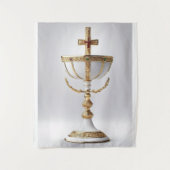 Der heilige Gral katholisch Wandteppich (Vorderseite)