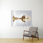 Der heilige Gral katholisch Wandteppich (Beispiel (Horizontal))