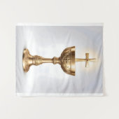 Der heilige Gral katholisch Wandteppich (Vorderseite (Horizontal))
