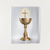 Der heilige Gral katholisch Wandteppich (Vorderseite)