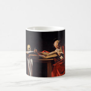 Der Heilige Hieronymus schreibt von Michelangelo C Kaffeetasse