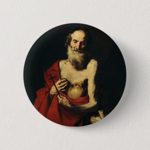 Der Heilige Hieronymus von Jusepe de Ribera Button