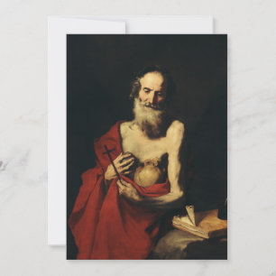 Der Heilige Hieronymus von Jusepe de Ribera Feiertagskarte
