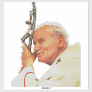 Der Heilige Johannes Paul II. Der große Kommunikat Aufkleber
