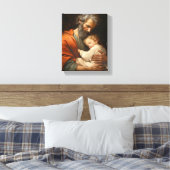 Der heilige Joseph und das Kind Jesus Religious Leinwanddruck (Insitu (Schlafzimmer))