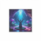 Der heilige Mann in Höhlen hat heftige Waffen Aufkleber (Vorderseite)