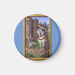 Der heilige Martin von Tours, der seinen Mantel in Magnet