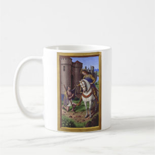 Der heilige Martin von Tours teilt seinen Mantel e Kaffeetasse