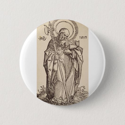Der Heilige Matthew von Christus und den Aposteln Button (Vorderseite)