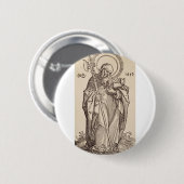 Der Heilige Matthew von Christus und den Aposteln Button (Vorne & Hinten)
