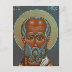 Der heilige Nikolaus der Wundertäter Postkarte
