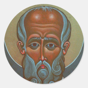 Der heilige Nikolaus der Wundertäter Runder Aufkleber