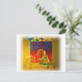 Der heilige Ort des Tabernacels mit dem Hohepriest Postkarte (Stehend Vorderseite)