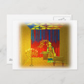 Der heilige Ort des Tabernacels mit dem Hohepriest Postkarte (Vorne/Hinten)