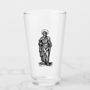 Der heilige Paulus der Apostel mit Schwert Sakrale Glas
