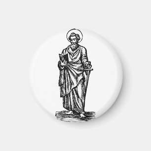 Der heilige Paulus der Apostel mit Schwert Sakrale Magnet