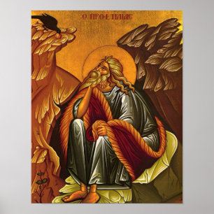 Der Heilige Prophet Elias Orthodoxe Ikonen Druck Poster