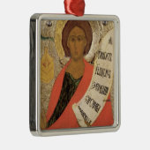 Der heilige Prophet Zacharias Silbernes Ornament (Rechts)