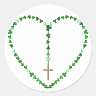 Der Heilige Rosenkranz Runder Aufkleber