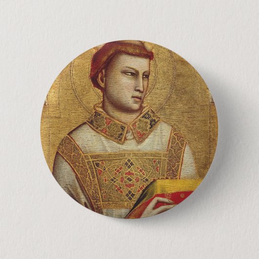 Der Heilige Stephanus von Giotto Button (Vorderseite)