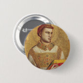 Der Heilige Stephanus von Giotto Button (Vorne & Hinten)