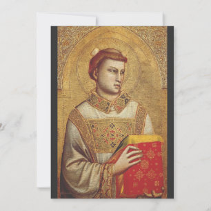 Der Heilige Stephanus von Giotto Kunstreproduktion Feiertagskarte