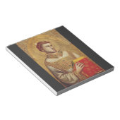 Der Heilige Stephanus von Giotto Notizblock (angewinkelt)