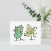 Der Heilige und die Elite Postkarte (Stehend Vorderseite)