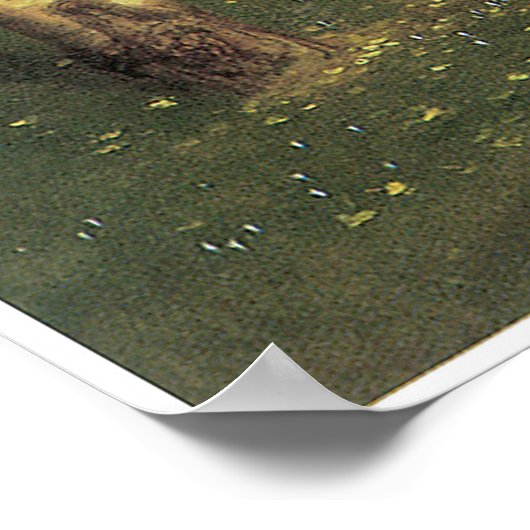 Der heilige Wald, 1882, Arnold Bocklin Poster (Ecke)