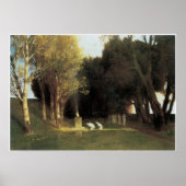 Der heilige Wald, 1882, Arnold Bocklin Poster (Vorne)