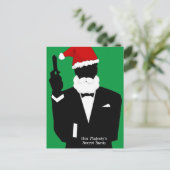 Der heilige Weihnachtsmann Feiertagspostkarte (Stehend Vorderseite)