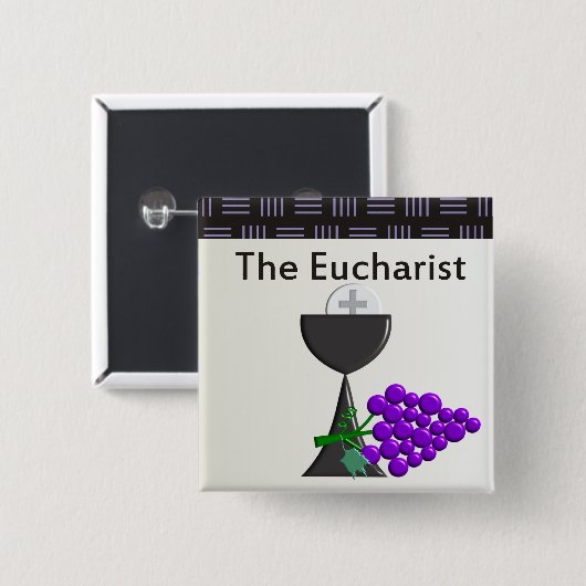 Der heiliges AbendmahlChalice und der Button (Vorne & Hinten)