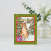 Der heimliche Bewunderer Feiertagspostkarte (Stehend Vorderseite)