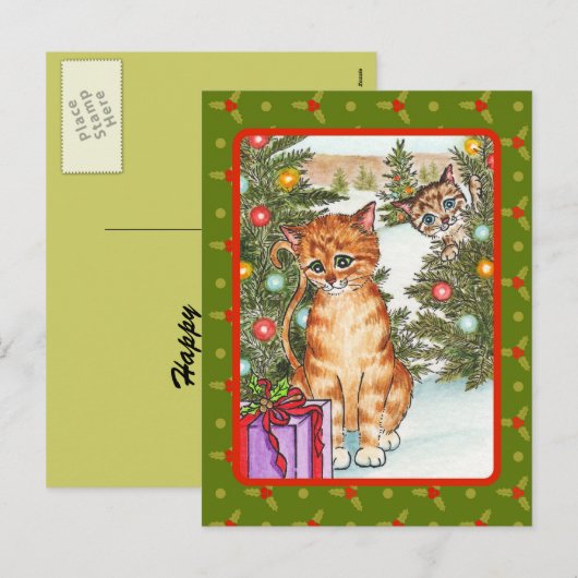 Der heimliche Bewunderer Feiertagspostkarte (Vorne/Hinten)