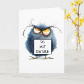 Der Heimtierausfall braucht allein eine Pause bei  Karte (Gelbe Blume)