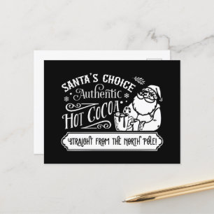 Der heiße Kakao des Weihnachtsmanns Feiertagspostkarte