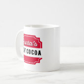 Der heiße Kakao des Weihnachtsmanns. Kaffeetasse (Vorderseite Links)