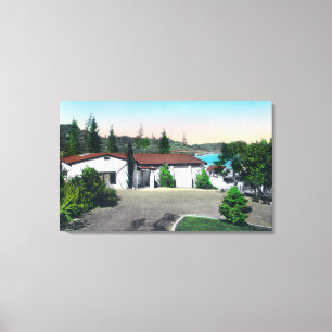 Der heiße Mineralinnenkopfsprung, Bad Leinwanddruck