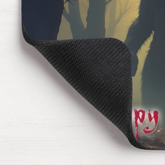 Der heiße Osterhase im Schattenwald Mousepad (Ecke)