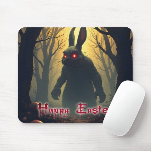 Der heiße Osterhase im Schattenwald Mousepad (Mit Mouse)