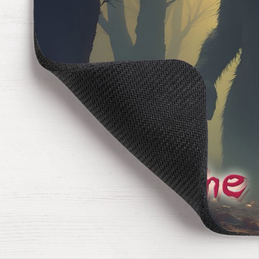 Der heiße Osterhase im Schattenwald Mousepad (Ecke)