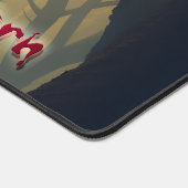 Der heiße Osterhase im Schattenwald Schreibtischunterlage (Ecke)