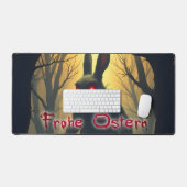 Der heiße Osterhase im Schattenwald Schreibtischunterlage (Tastatur & Maus)