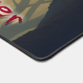 Der heiße Osterhase im Schattenwald Schreibtischunterlage (Ecke)