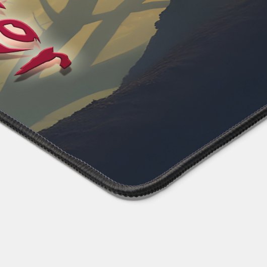 Der heiße Osterhase im Schattenwald Schreibtischunterlage (Ecke)