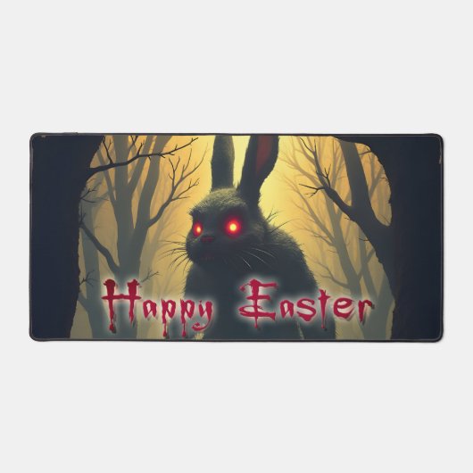Der heiße Osterhase im Schattenwald Schreibtischunterlage (Vorderseite)