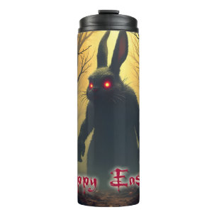 Der heiße Osterhase im Schattenwald Thermosbecher
