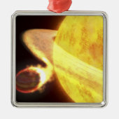 Der heißeste bekannte Planet der Milchstraße Silbernes Ornament (Vorne)